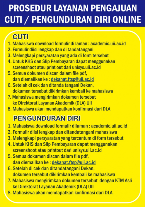cuti dan mengundurkan diri