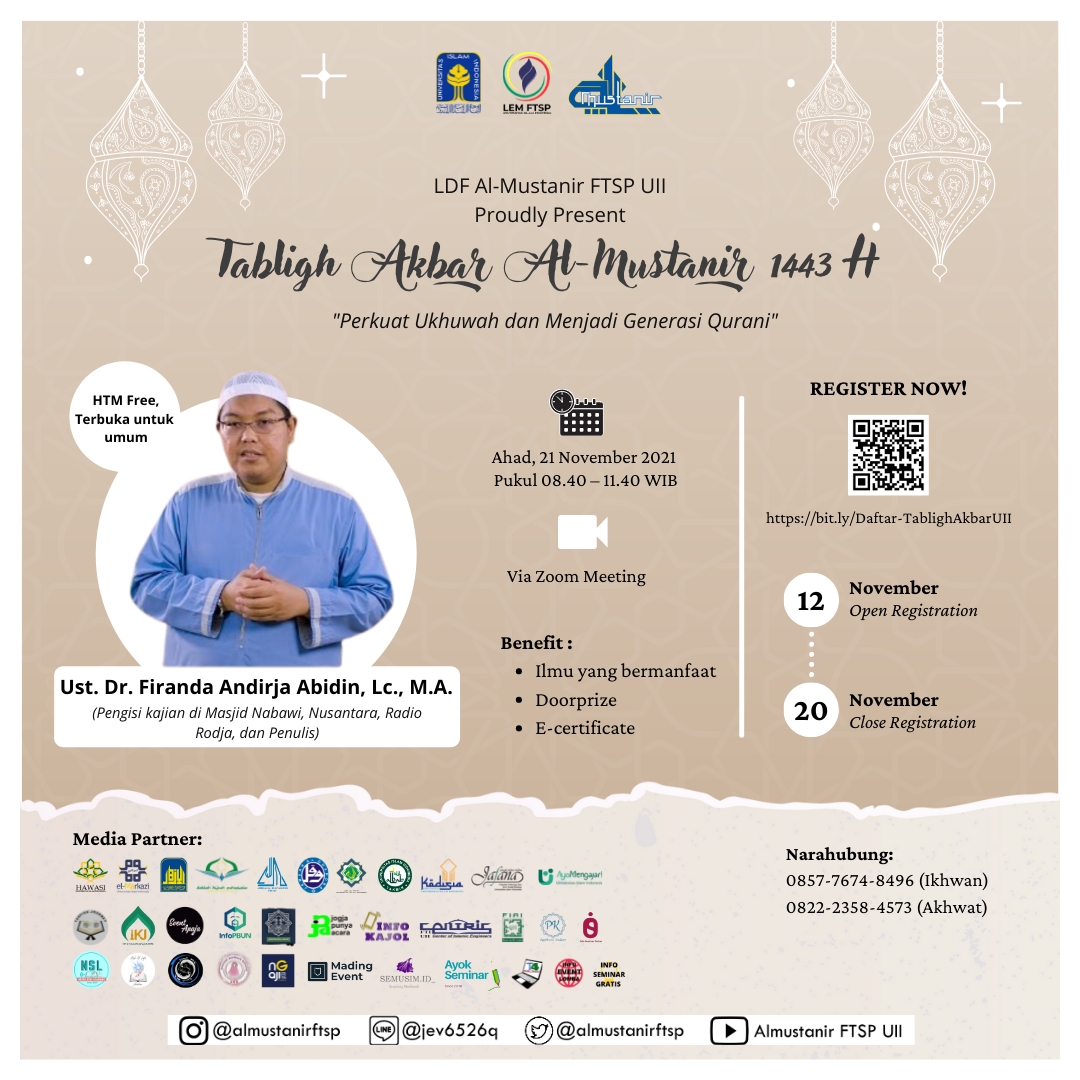 LDF Al-Mustanir FTSP UII Gelar Tabligh Akbar