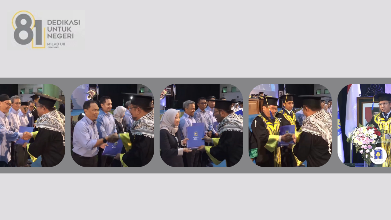FTSP Raih Jurusan dan Dosen Terbaik dalam Milad 81 tahun UII